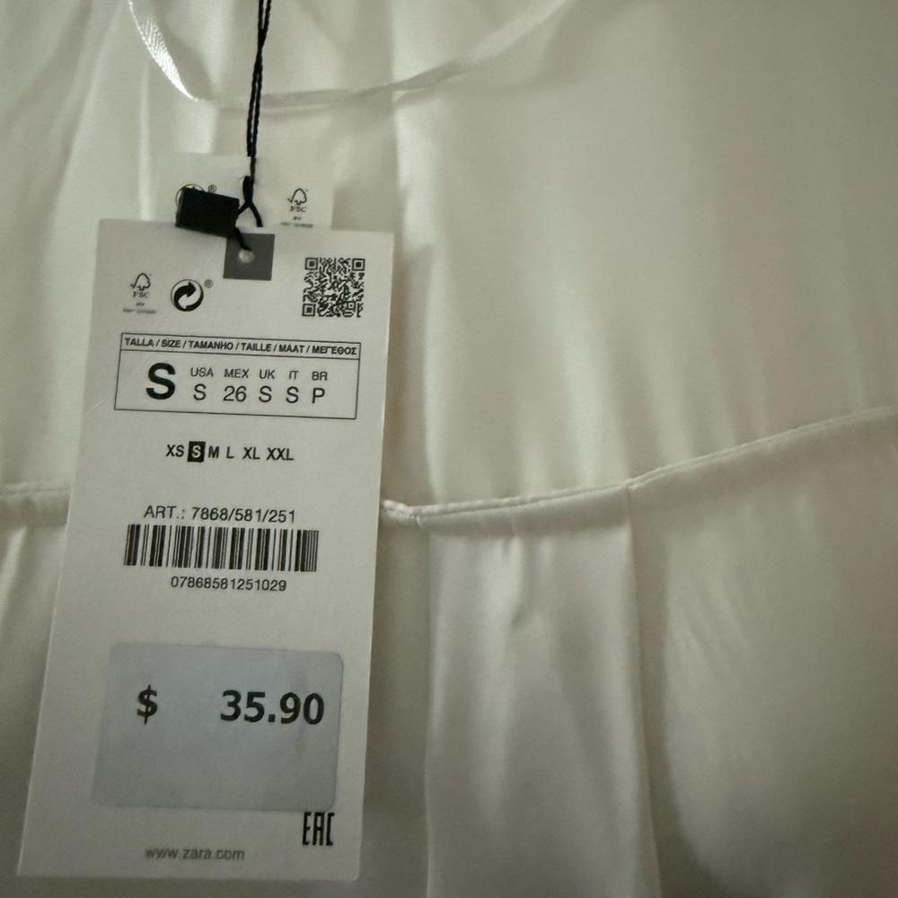 Zara satin effect blouse - Picture 3 of 6